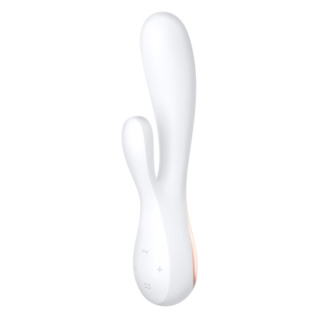 фото Смарт-вибратор кролик Satisfyer Mono Flex White, 2 мотора, управление через интернет