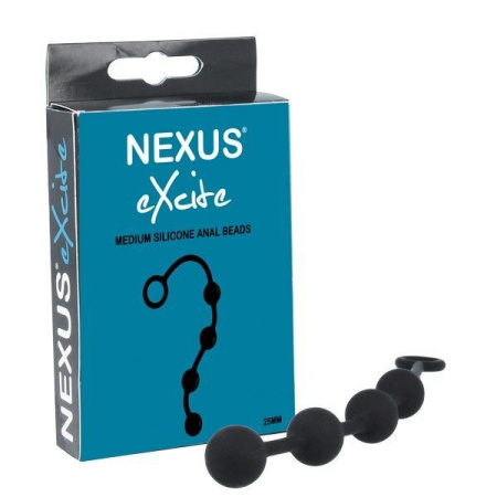 фото Анальные шарики Nexus Excite Medium Anal Beads, силикон, макс. диаметр 2,5см