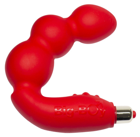 фото Вибромассажер простаты Rocks Off Big-Boy Red, массаж промежности, макс диаметр 4см