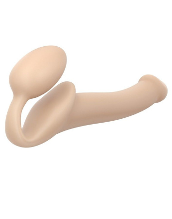 фото Безремневой страпон Strap-On-Me Flesh M, полностью регулируемый, диаметр 3,3см