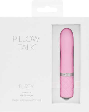 фото Роскошный вибратор PILLOW TALK - Flirty Pink с кристаллом Сваровски, гибкая головка фото Роскошный вибратор PILLOW TALK - Flirty Pink с кристаллом Сваровски, гибкая головка
