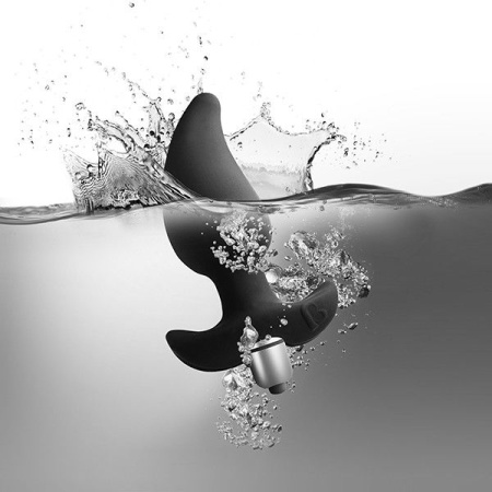 фото Анальный вибростимулятор Rocks Off Butt Quiver Black, стимуляция простаты, макс. диаметр 4,3см