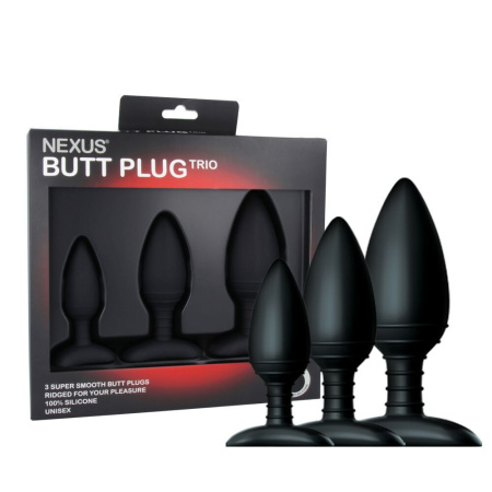 фото Набор анальных пробок Nexus Butt Plug Trio, макс. диаметр 3см - 4см - 5см