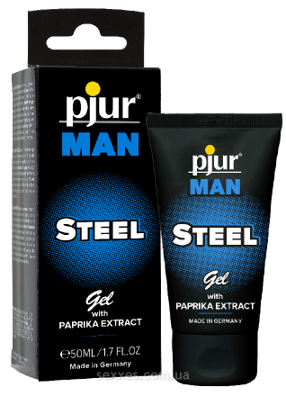 фото Гель для пениса стимулирующий pjur MAN Steel Gel 50 ml с экстрактом паприки и ментолом