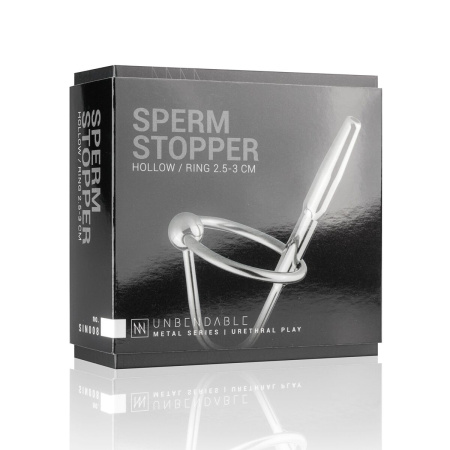 фото Уретральный стимулятор Sinner Gear Unbendable - Sperm Stopper Hollow Ring, 2 кольца (2,5 см и 3 см)