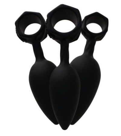 фото Набор анальных пробок Bathmate Anal Training Plugs, диаметр 2,5см - 3,1см - 3,8см