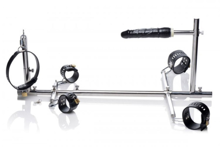 фото Конструкция для фиксации с фаллоимитатором Imprisoned Metal Stockade with Dildo