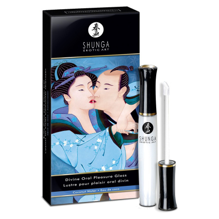 фото Стимулирующий блеск для губ Shunga LIPGLOSS - Coconut Water (10 мл), эффект покалывания, холод-тепло фото Стимулирующий блеск для губ Shunga LIPGLOSS - Coconut Water (10 мл), эффект покалывания, холод-тепло