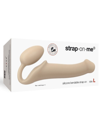 фото Безремневой страпон Strap-On-Me Flesh L, полностью регулируемый, диаметр 3,7см фото Безремневой страпон Strap-On-Me Flesh L, полностью регулируемый, диаметр 3,7см