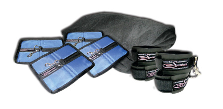 фото Простыня с набором фиксаторов Sportsheets Queen Size до 150х200, фиксация в любом месте простыни