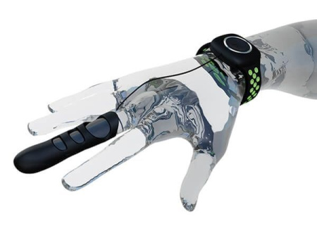 фото Вибратор на палец Adrien Lastic Touche (S) для глубокой стимуляции с пультом управления на руке