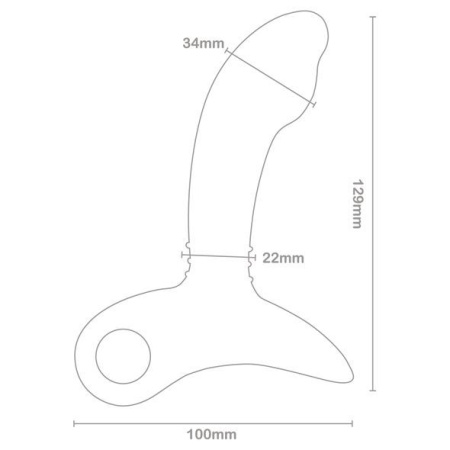 фото Массажер простаты Nexus Sparta с точечным массажем, макс диаметр 3,4см + смазка 250 мл в подарок