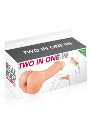 фото Насадка на член - мастурбатор 2-в-1 Real Body - Two In One фото Насадка на член - мастурбатор 2-в-1 Real Body - Two In One