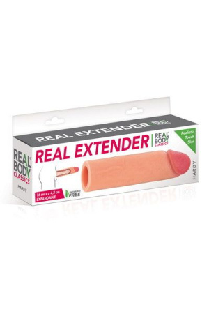 фото Насадка на член Real Body - Real Extender HARDY с открытой головкой
