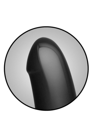 фото Анальный плаг с дилдо Doc Johnson Kink - Dual Density SECONDSKYN Fuck Plug - Black