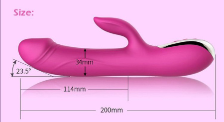 фото Вибратор-пульсатор Leten Automatical Thrusting Vibrator с подогревом, перезаряжаемый, 10 режимов