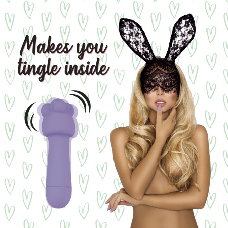 фото Мини-вибратор FeelzToys Mister Bunny Purple с двумя насадками фото Мини-вибратор FeelzToys Mister Bunny Purple с двумя насадками