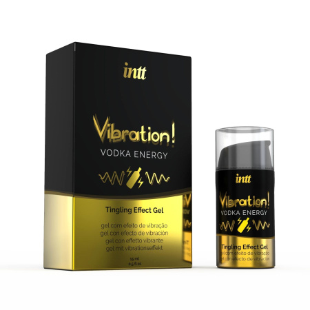 фото Жидкий вибратор Intt Vibration Vodka (15 мл), густой гель, очень вкусный, действует до 30 минут