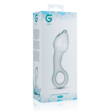 фото Стеклянный стимулятор простаты Gildo Glass Prostate Plug No. 13 фото Стеклянный стимулятор простаты Gildo Glass Prostate Plug No. 13