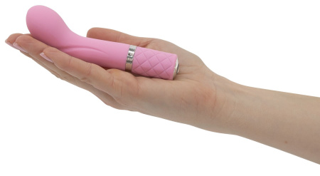 фото Роскошный вибратор Pillow Talk - Racy Pink с кристаллом Сваровски для точки G, подарочная упаковка