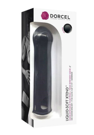 фото Удлиняющая насадка на член Dorcel LIQUID-SOFT XTEND (до +3,8см), с кольцом для мошонки