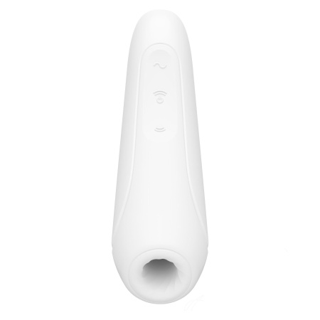 фото Вакуумный клиторальный стимулятор Satisfyer Curvy 1+ White с управлением через интернет фото Вакуумный клиторальный стимулятор Satisfyer Curvy 1+ White с управлением через интернет