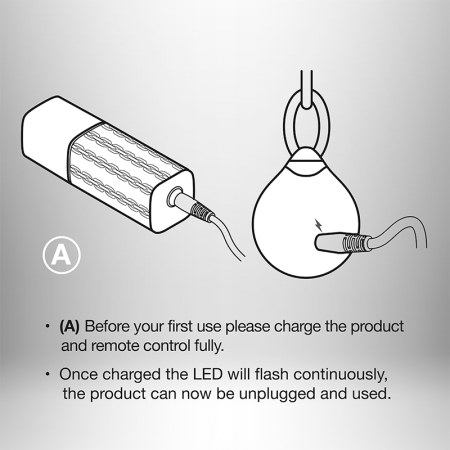 фото Мощное виброяйцо Rocks Off Ball & Chain с пультом ДУ