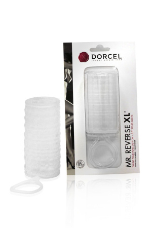 фото Насадка на член Dorcel Mr Reverse XL с кольцом для мошонки, стимулирующий рельеф