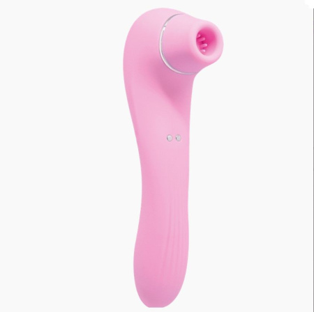 фото Вибратор и вакуумный клиторальный стимулятор Alive Midnight Quiver Pink - секс-игрушка 2в1