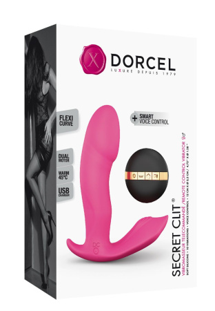 фото Вибратор Dorcel Secret Clit с подогревом и пультом ДУ, можно под одежду, голосовое управление