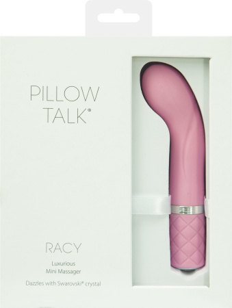 фото Роскошный вибратор Pillow Talk - Racy Pink с кристаллом Сваровски для точки G, подарочная упаковка