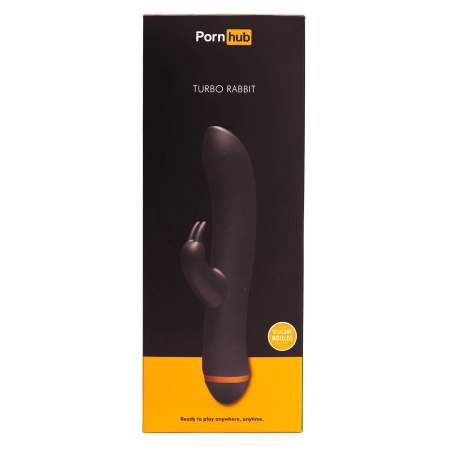 фото Вибратор кролик Pornhub Turbo Rabbit, раздельное управлене, бусинка для клитора, soft-touch силикон
