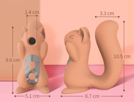 фото Вакуумный стимулятор с вибрацией KisToy Miss UU Pink, игрушка 2-в-1