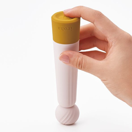 фото Минивибратор IROHA RIN Kogane с экстра мягким кончиком, 4 режима работы, на батарейках