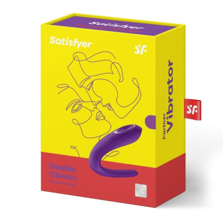 фото Вибратор для пар Satisfyer Double Classic с одним моторчиком