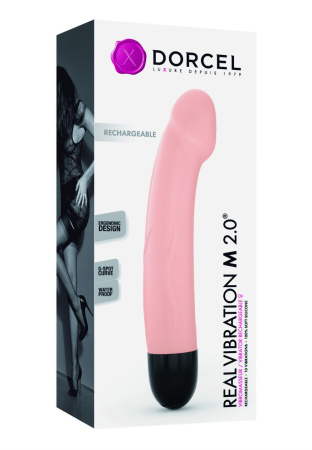 фото Вибратор Dorcel Real Vibration M Flesh 2.0, диам 3,7см, перезаряжаемый, для точки G