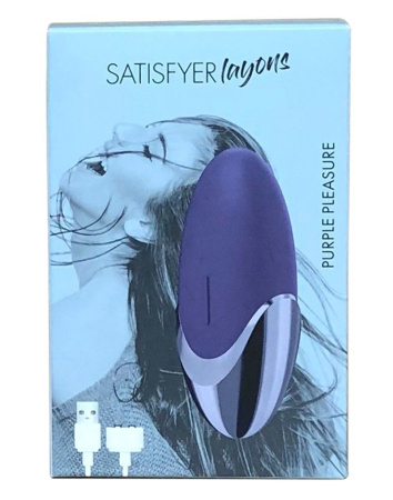 фото Мощный вибратор Satisfyer Lay-On -  Purple Pleasure, водонепроницаемый,15 режимов работы