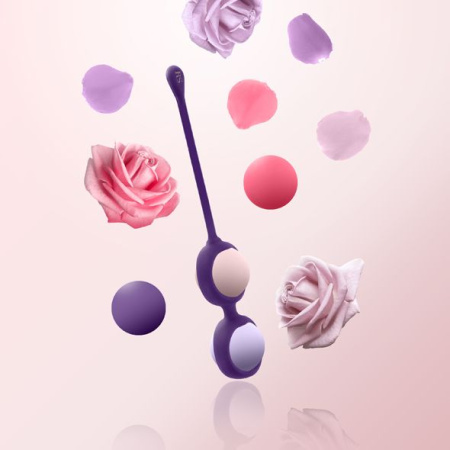 фото Набор вагинальных шариков Rianne S: Pussy Playballs Nude, вес 15г, 25г, 35г, 55г, монолитные