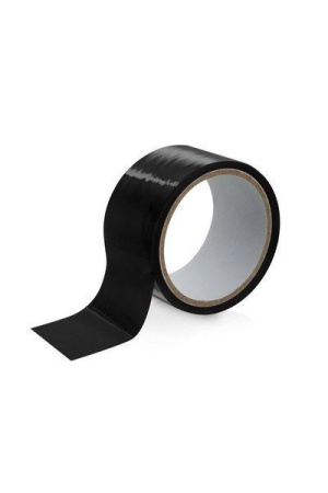 фото Скотч для бондажа Fetish Tentation Black (15м), не липнет к коже и волоскам, только сам к себе