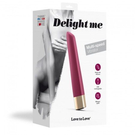 фото Мощный минивибратор Love To Love Delight Me Prune с мягким кончиком, 16 режимов работы