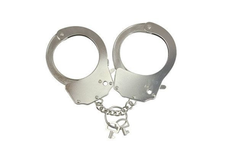 фото Наручники металлические Adrien Lastic Handcuffs Metallic (полицейские)