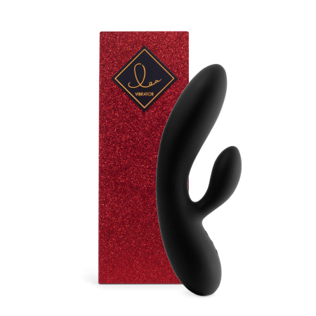 фото Гибкий вибратор кролик с двумя моторами FeelzToys Lea Rabbit Vibrator Black