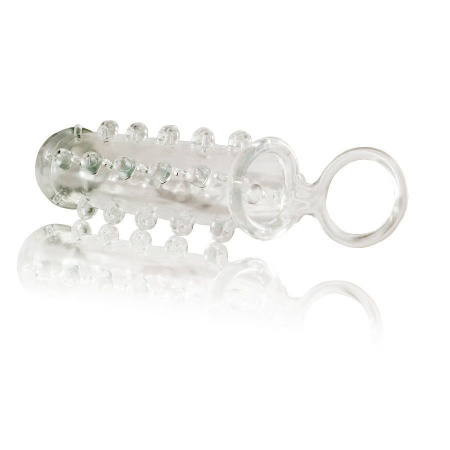 фото Насадка на член Dorcel Mr. Orgasm с кольцом для мошонки, ультрастимулирующий рельеф