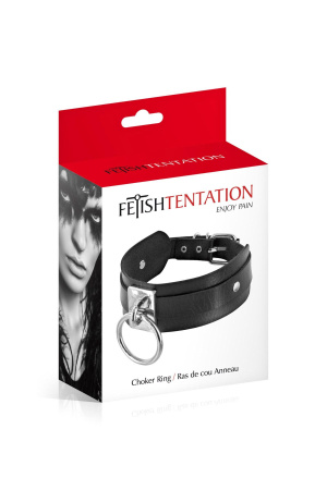 фото Ошейник c кольцом Fetish Tentation Choker Ring