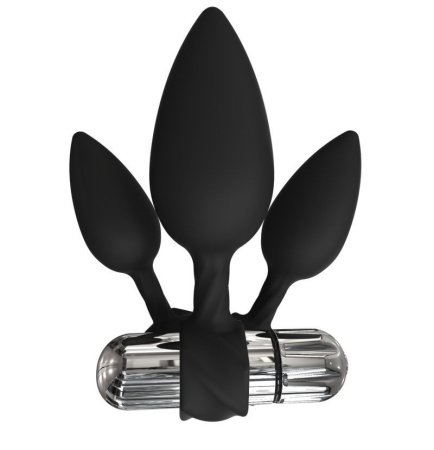 фото Набор анальных вибропробок Bathmate Anal Training Plugs VIBE, диаметр 2,5см - 3,1см - 3,8см