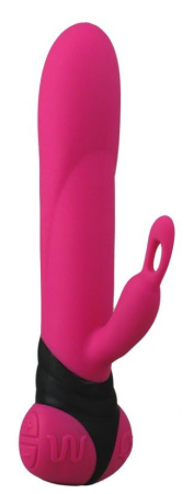 фото Вибратор с вращением ствола Adrien Lastic Bonnie & Clyde, с петелькой для пальчика