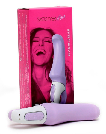 фото Мощный вибратор Satisfyer Vibes Charming Smile с гибким стволом, литой силикон, 12 режимов работы