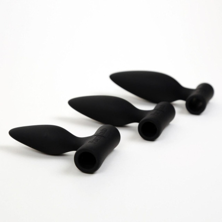 фото Набор анальных пробок Pornhub Anal Training Kit с перезаряжаемой вибропулей