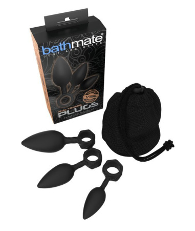 фото Набор анальных пробок Bathmate Anal Training Plugs, диаметр 2,5см - 3,1см - 3,8см