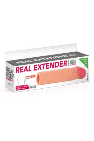 фото Насадка на член Real Body - Real Extender BEAST с приоткрытой головкой